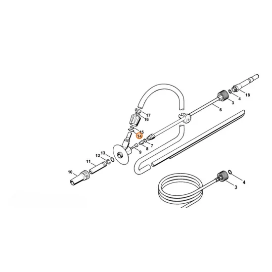 Stihl  Pierścień uszczelniający 18x2 9645 945 7602